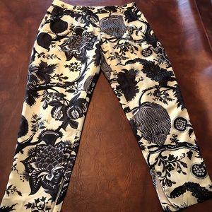J Crew silk trousers.